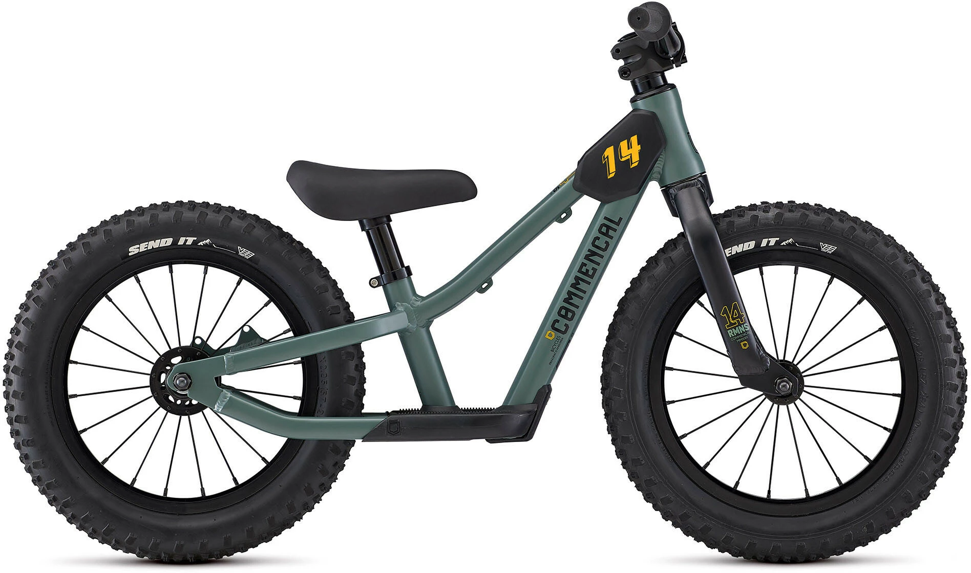 Commencal Ramones Balance Bike 14" Kids, Grøn