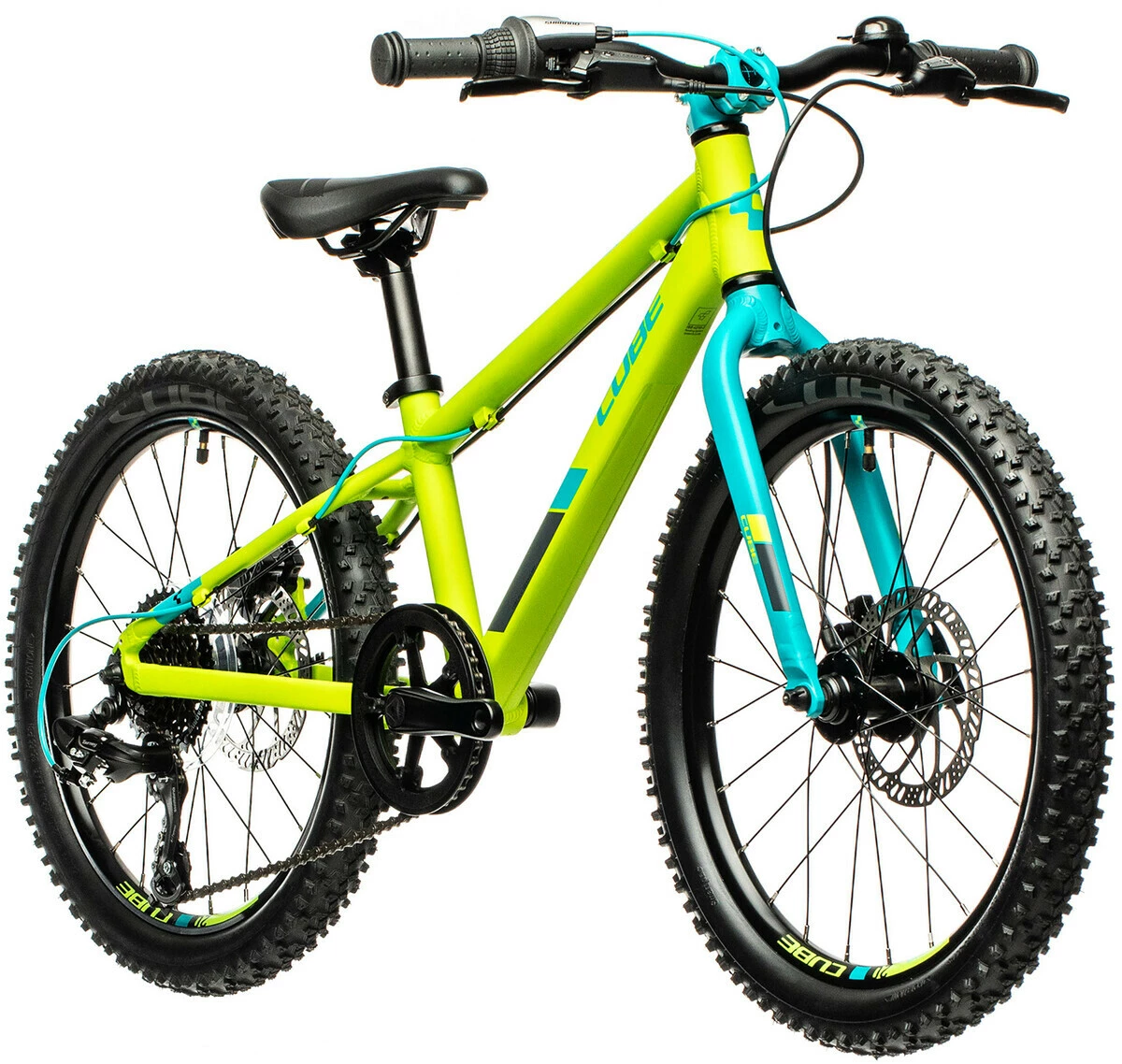 Cube Acid 200 Disc Børn, Grøn/petroleumsgrøn