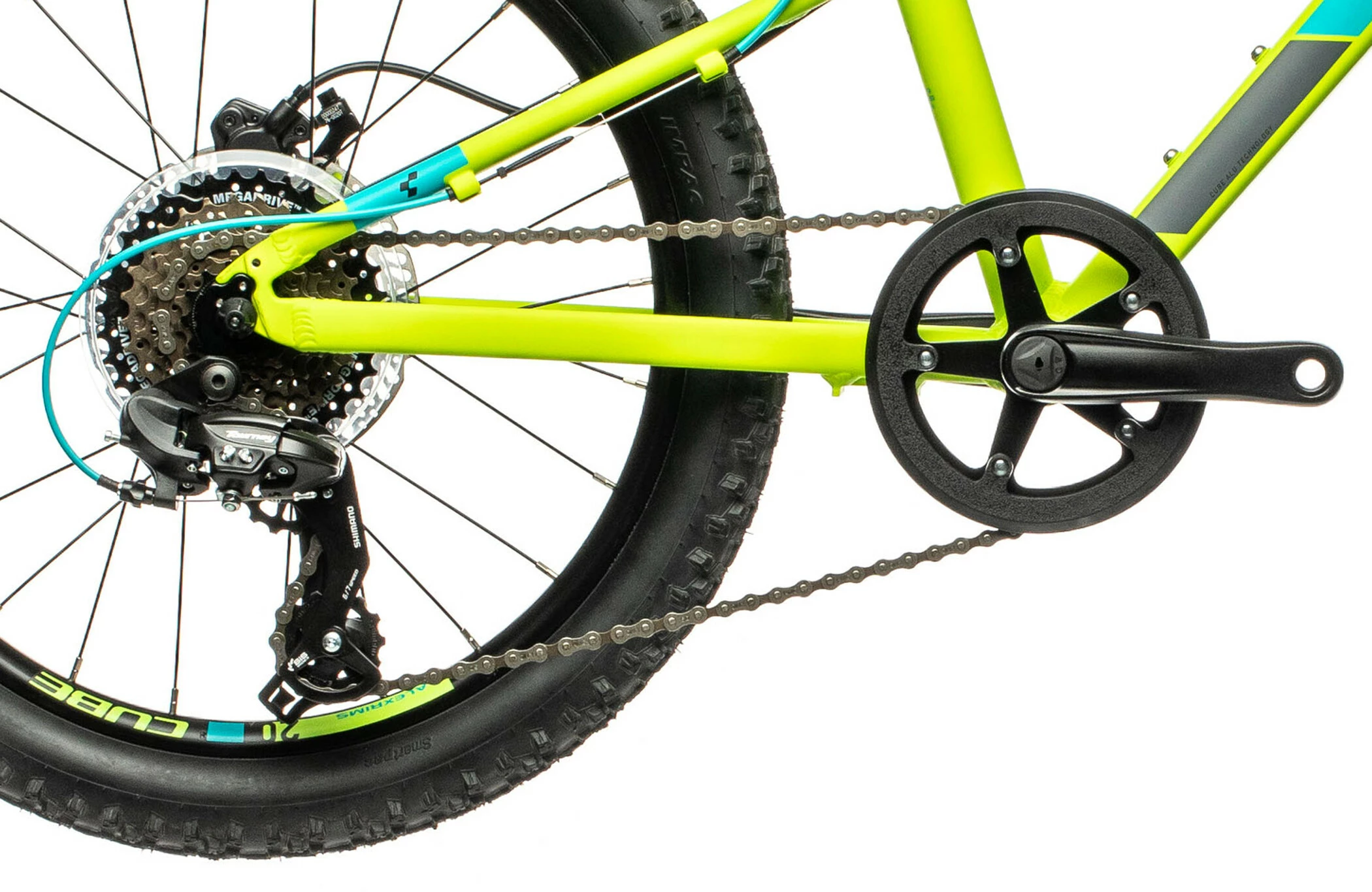 Cube Acid 200 Disc Børn, Grøn/petroleumsgrøn - Billede 6