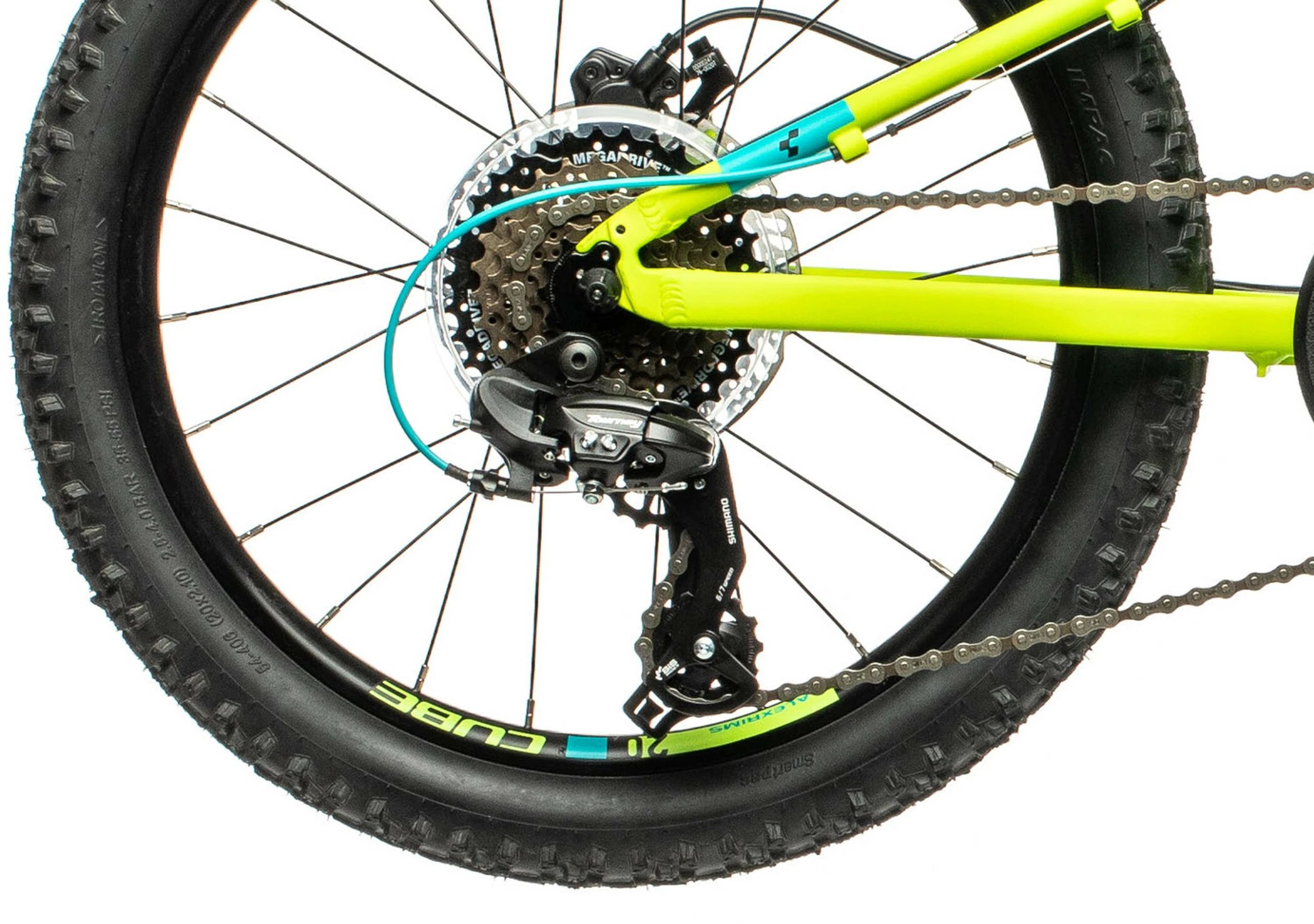 Cube Acid 200 Disc Børn, Grøn/petroleumsgrøn - Billede 7