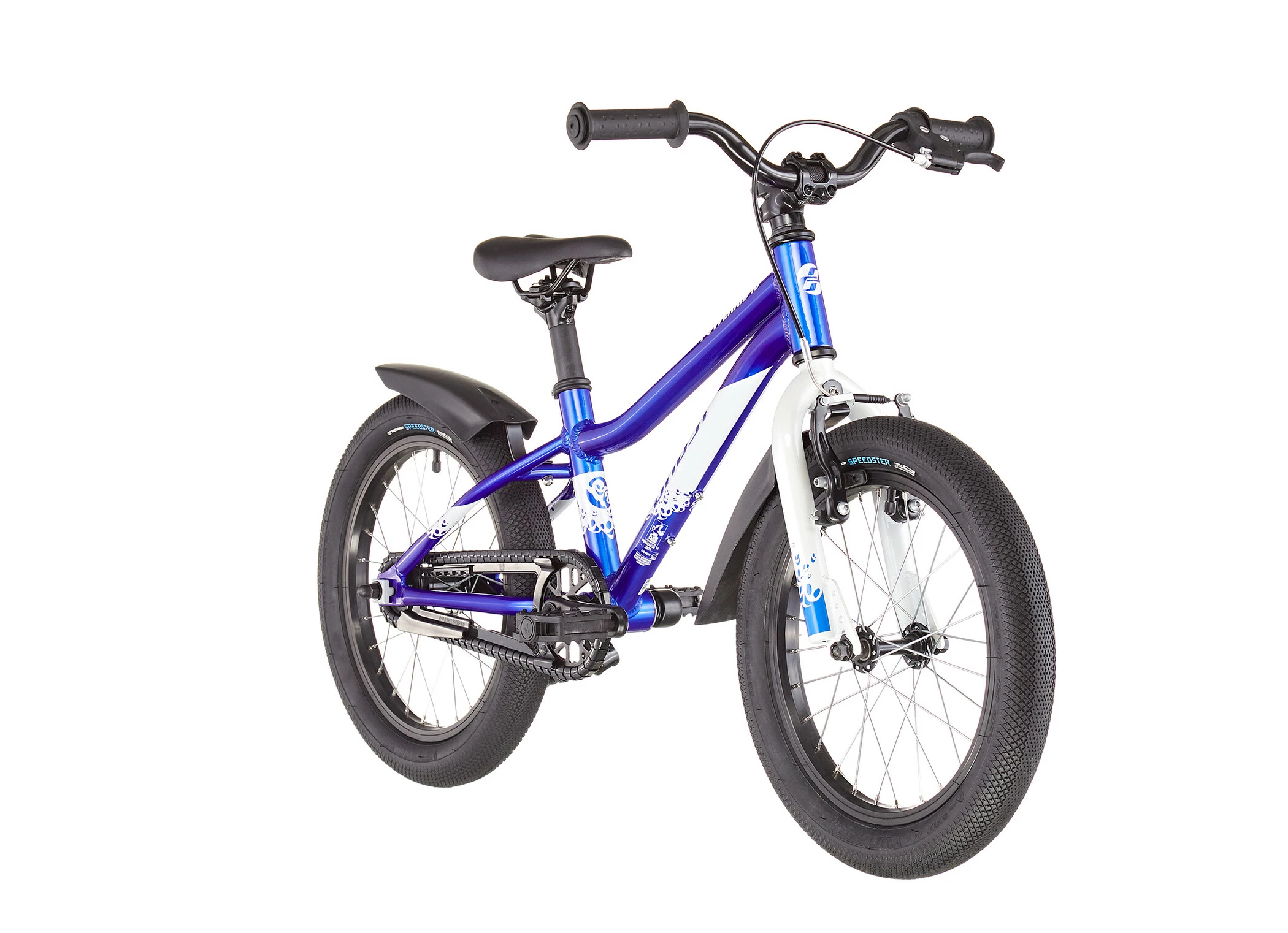 Ghost Powerkid 16 Børn, Blå/hvid