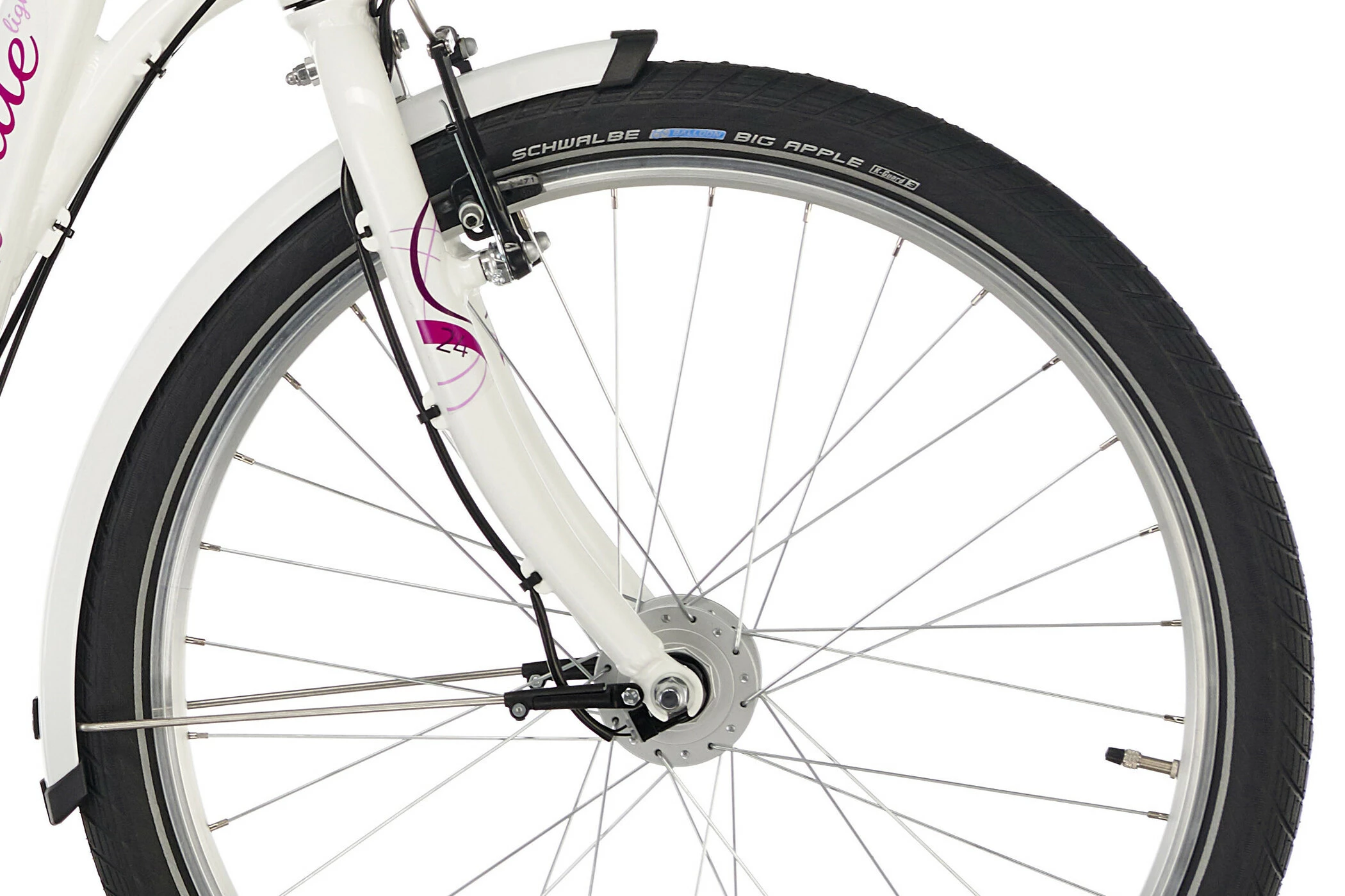 Puky Skyride Light 24" Børnecykel 7-trins Piger, Hvid/pink - Billede 5