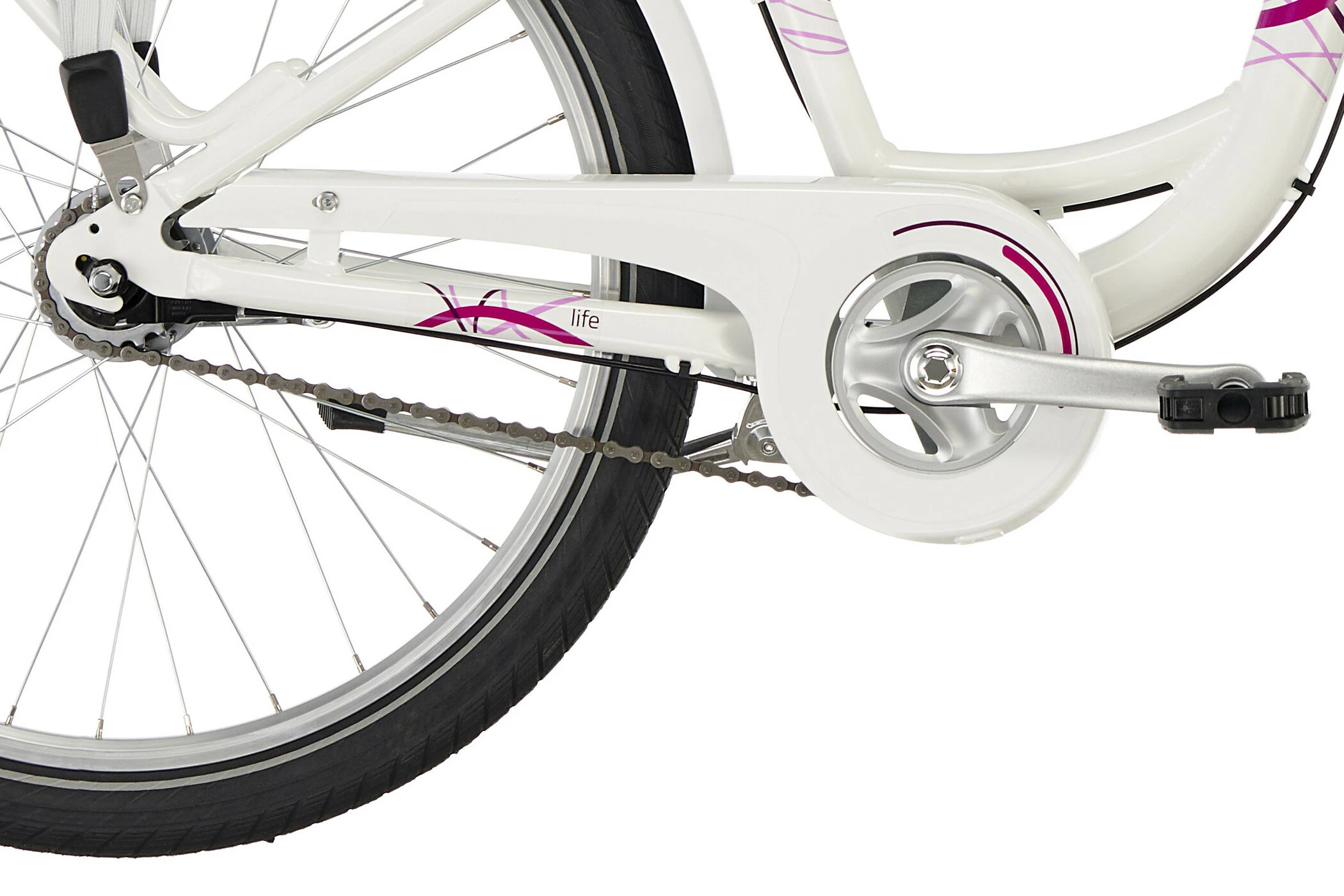 Puky Skyride Light 24" Børnecykel 7-trins Piger, Hvid/pink - Billede 6