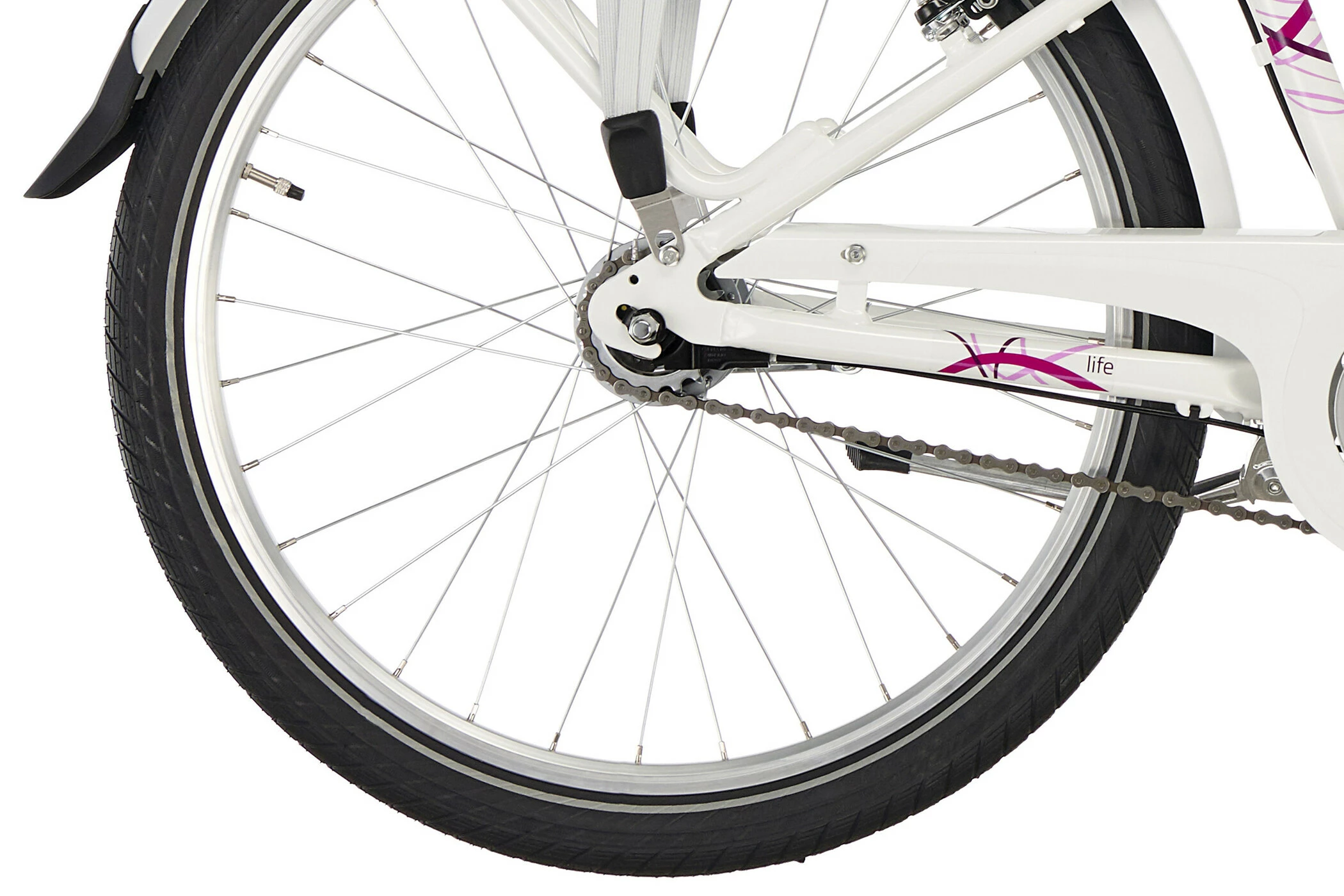 Puky Skyride Light 24" Børnecykel 7-trins Piger, Hvid/pink - Billede 7