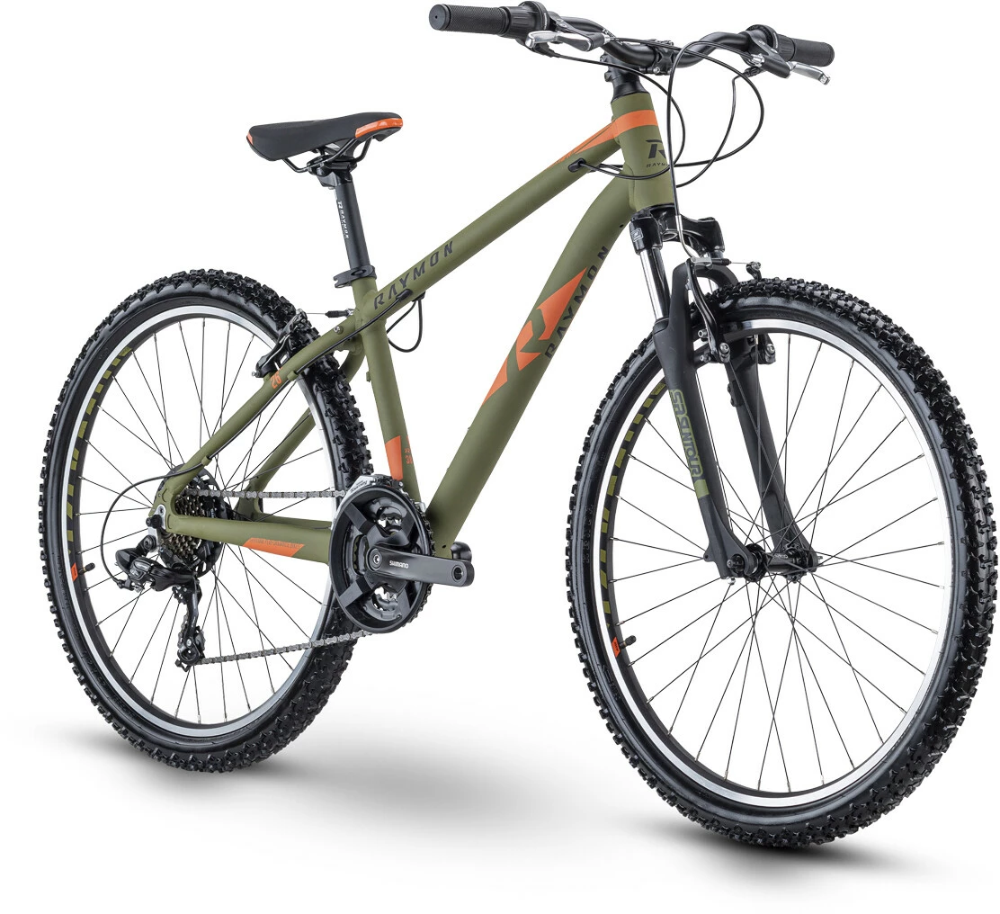 Raymon SixRay 1.0 26" Youth, Grøn/orange