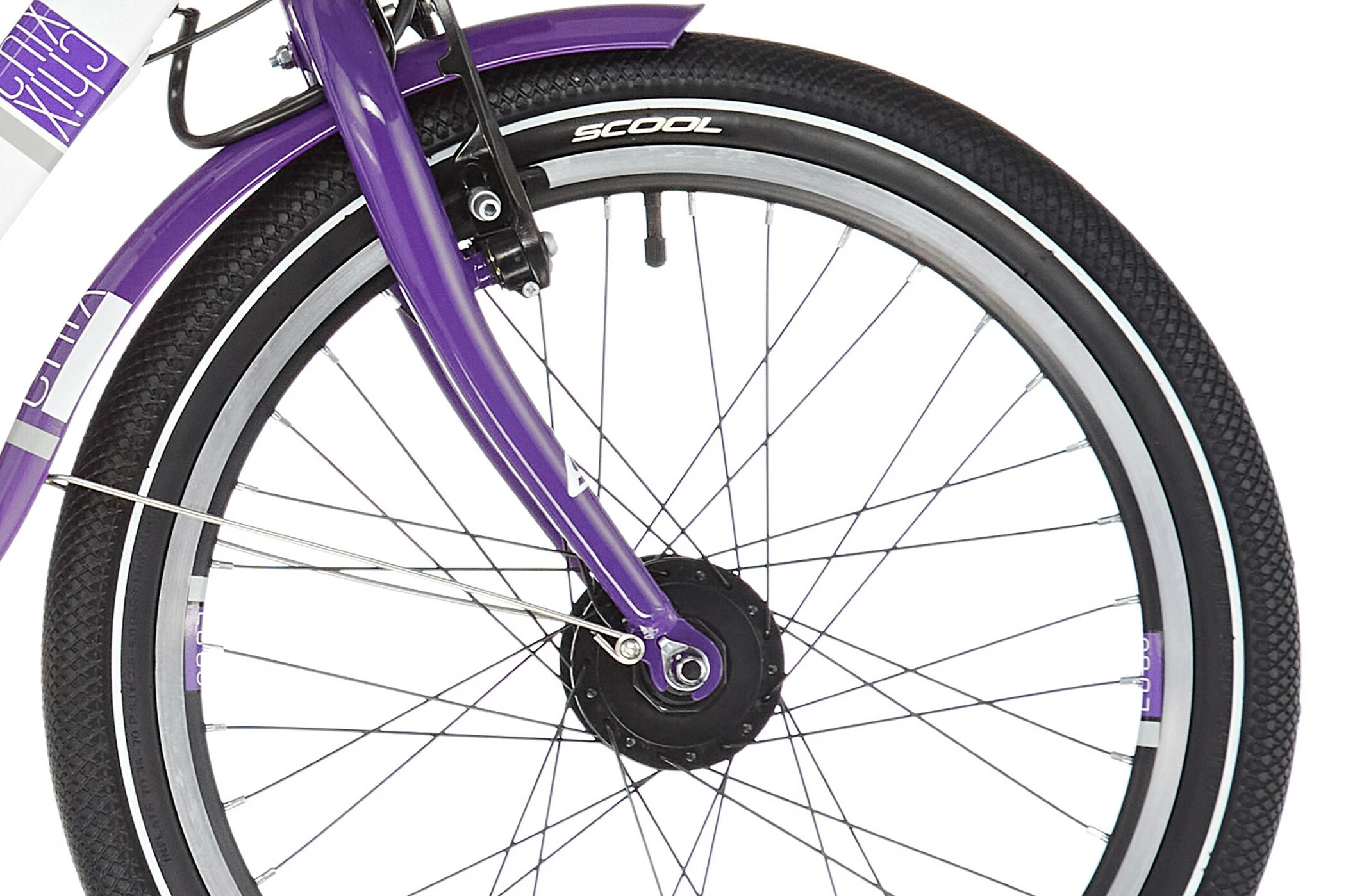 S'COOL S'cool ChiX Twin Alloy 20 7-S Børn, Hvid/violet - Billede 5
