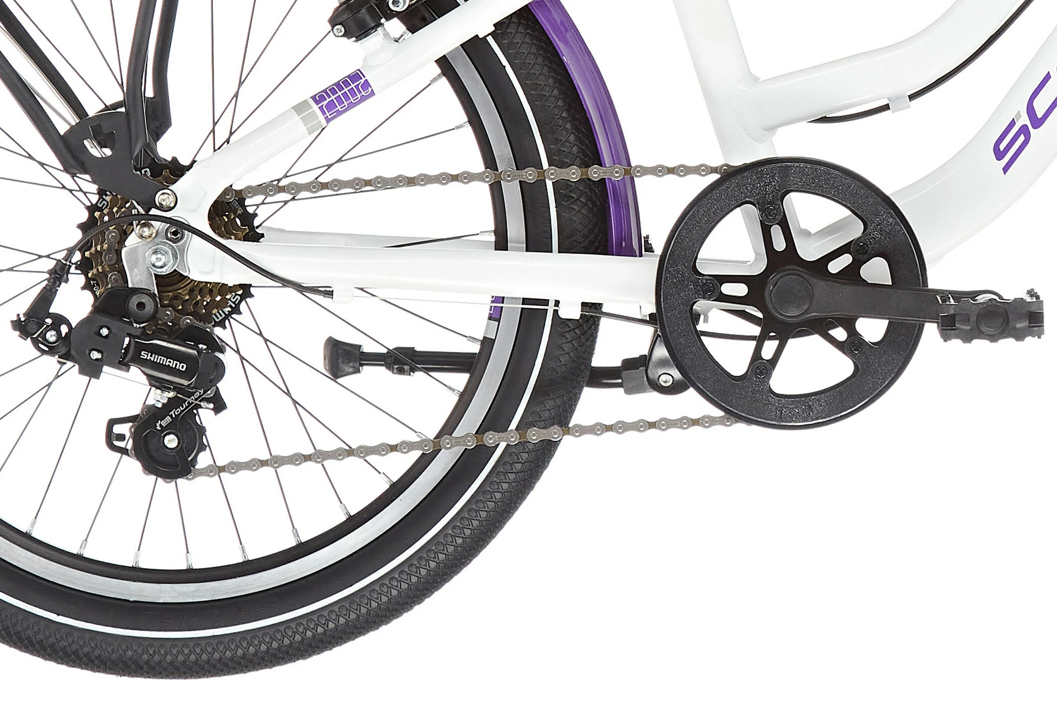 S'COOL S'cool ChiX Twin Alloy 20 7-S Børn, Hvid/violet - Billede 6