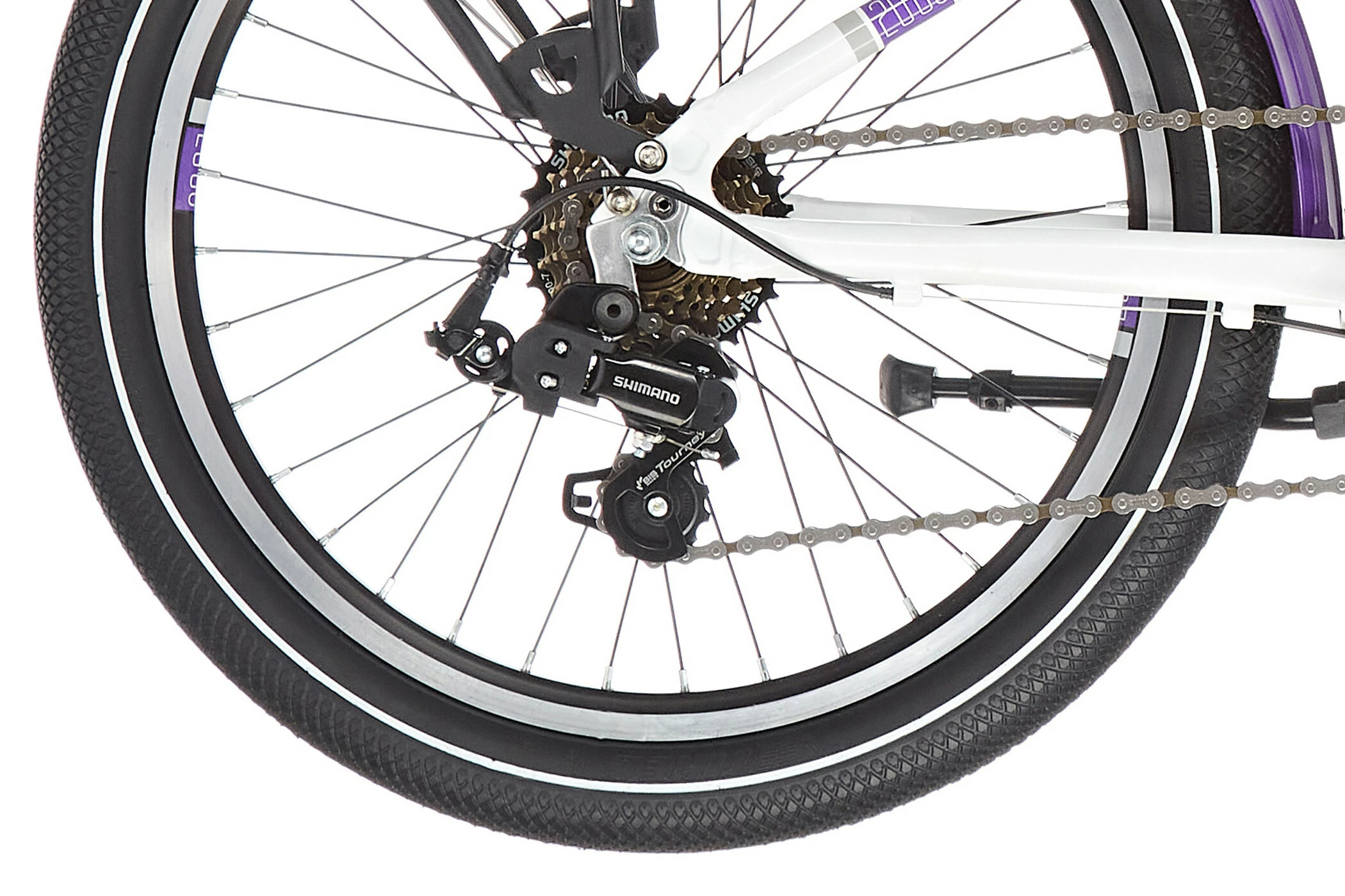 S'COOL S'cool ChiX Twin Alloy 20 7-S Børn, Hvid/violet - Billede 7