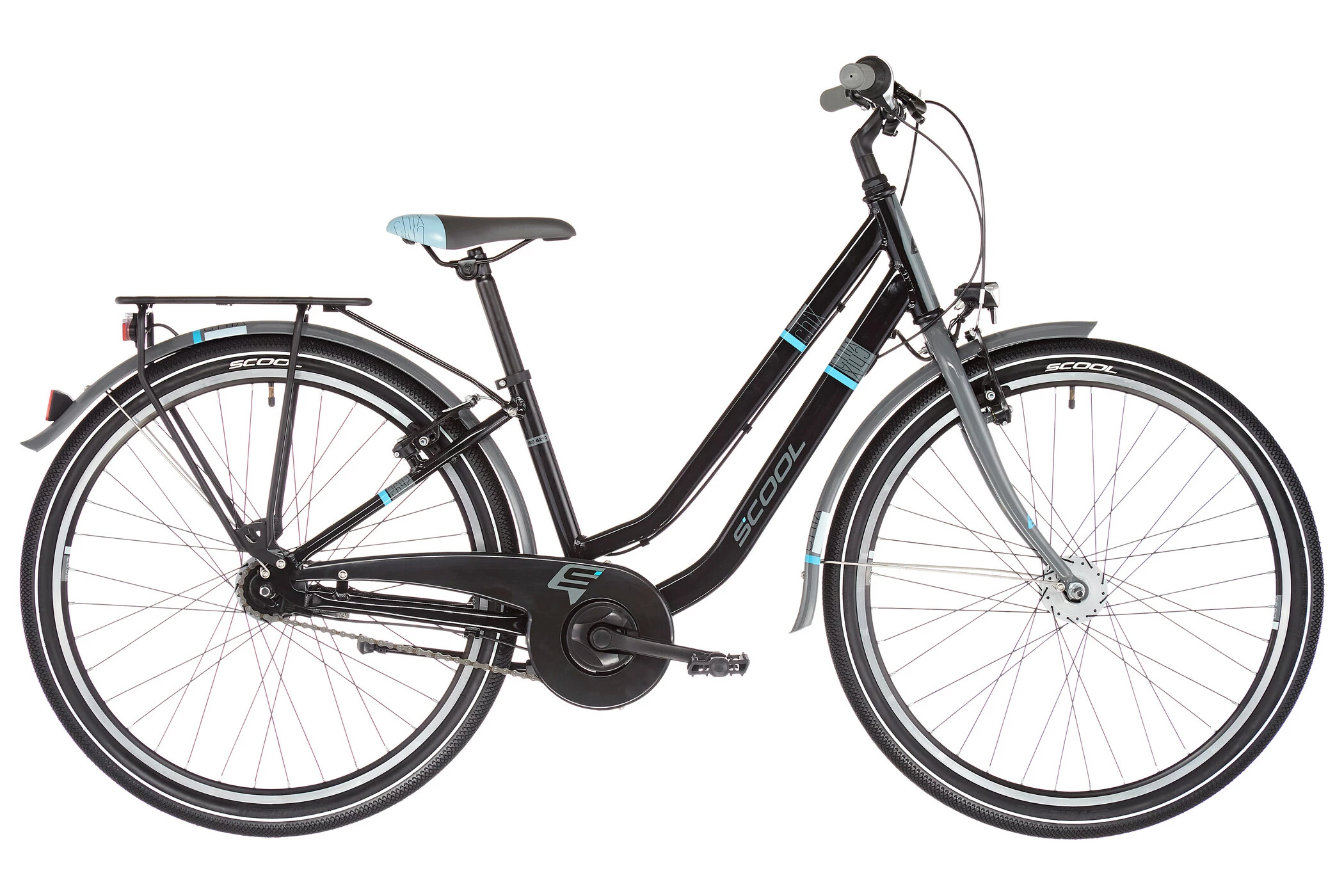S'COOL S'cool ChiX Twin Alloy 26 7-S Børn, Sort - Billede 2