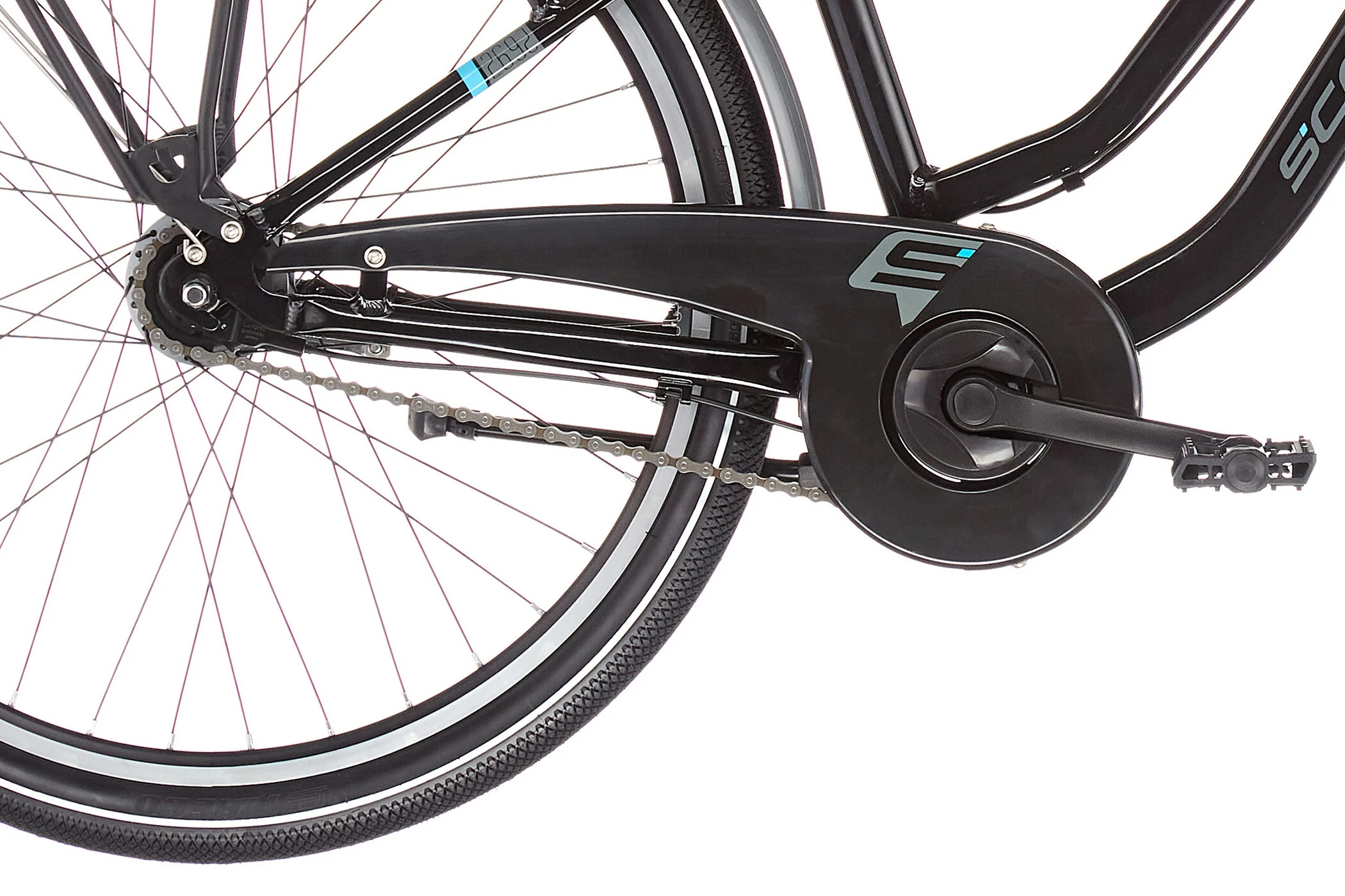 S'COOL S'cool ChiX Twin Alloy 26 7-S Børn, Sort - Billede 5