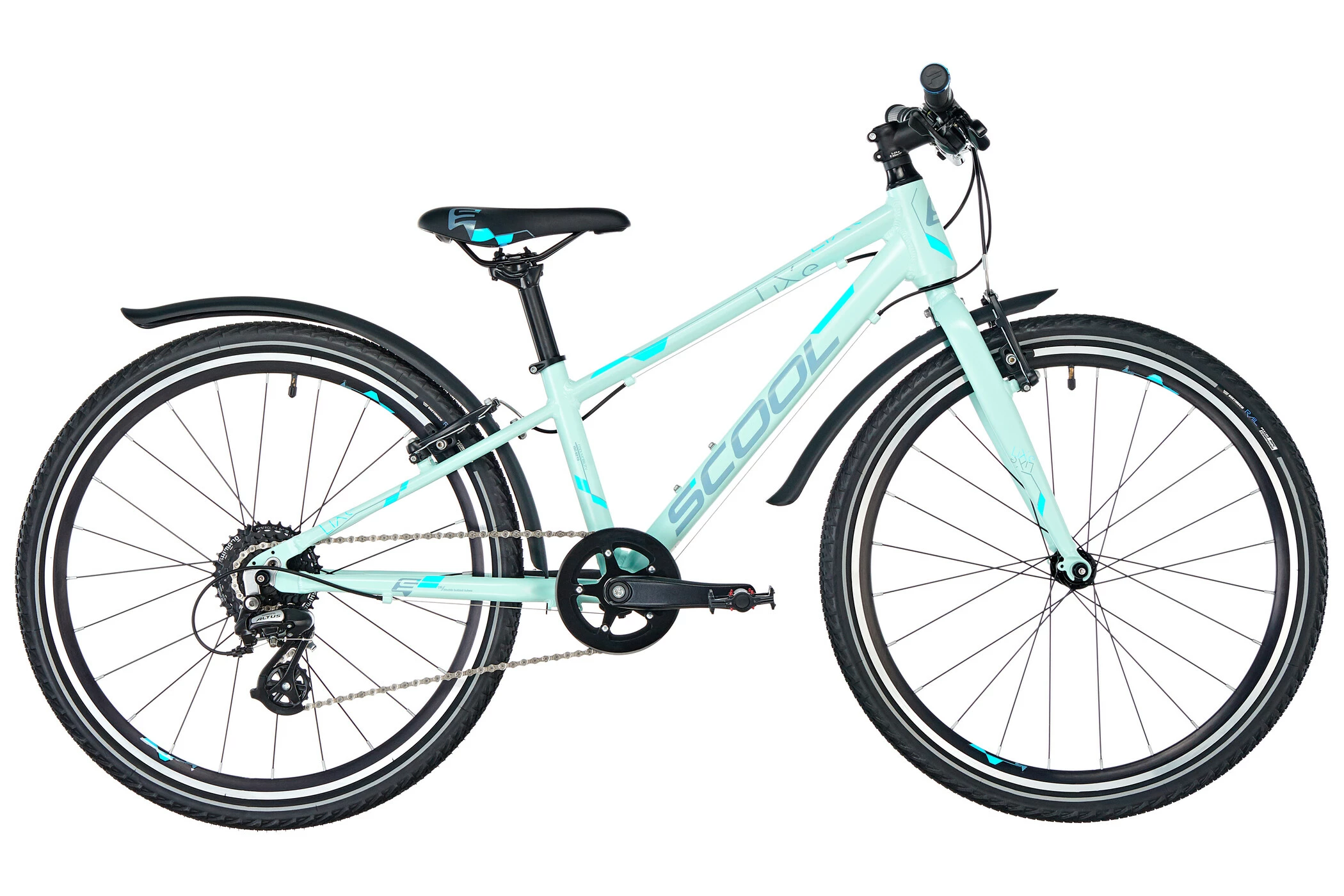 S'COOL S'cool LiXe Race 24 8-S Børn, Grøn - Billede 2