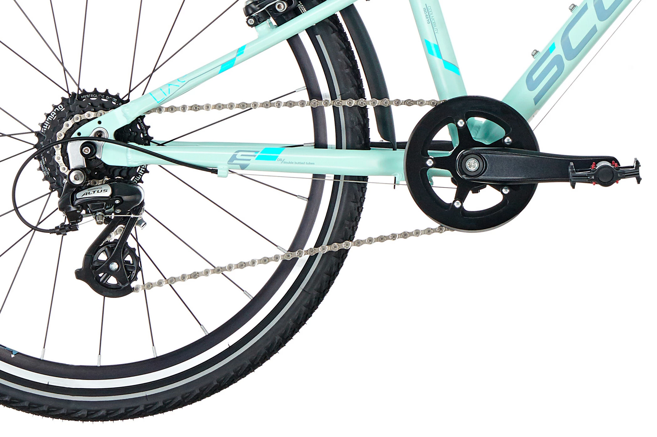 S'COOL S'cool LiXe Race 24 8-S Børn, Grøn - Billede 6