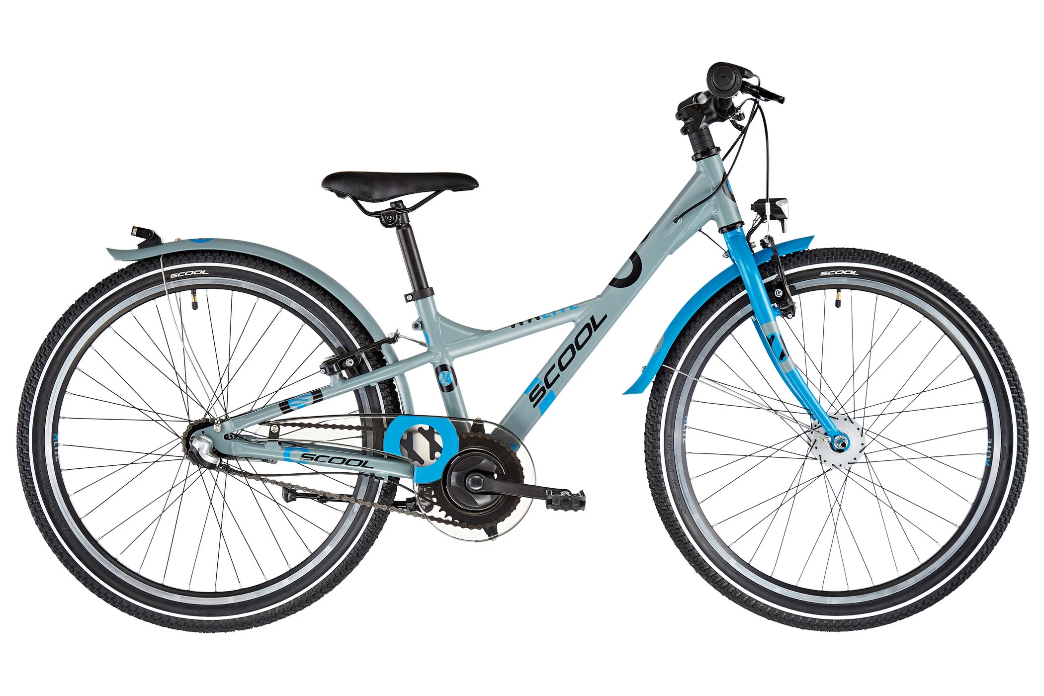 S'COOL S'cool XXlite Alloy 24 3-S Børn, Grå - Billede 2