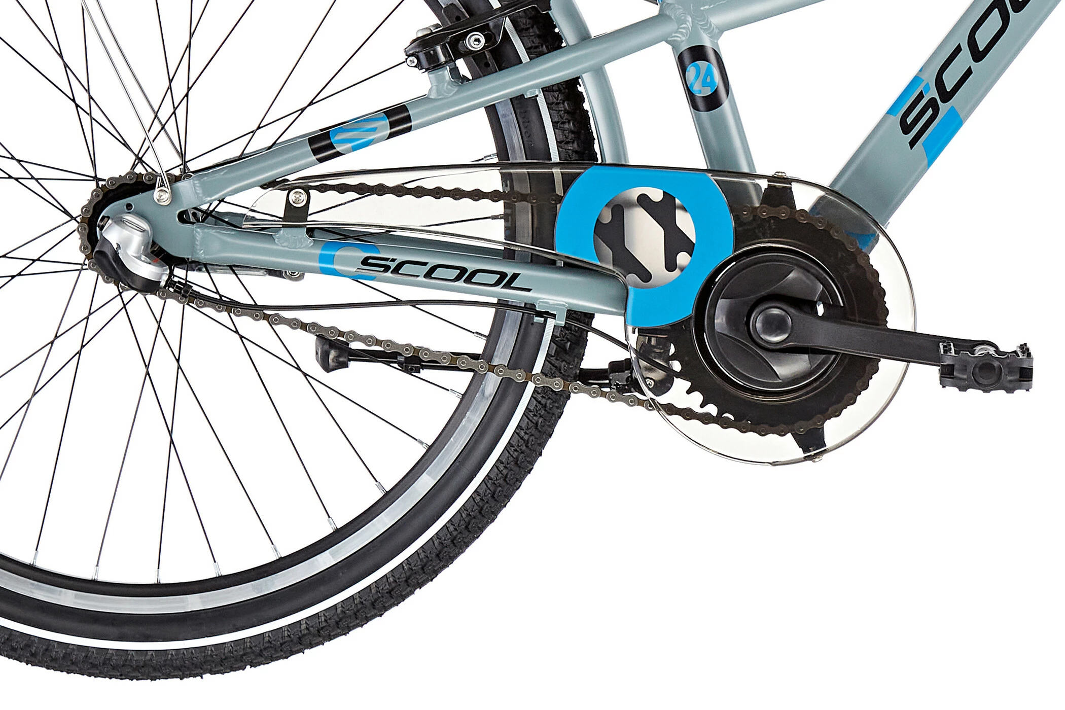 S'COOL S'cool XXlite Alloy 24 3-S Børn, Grå - Billede 6