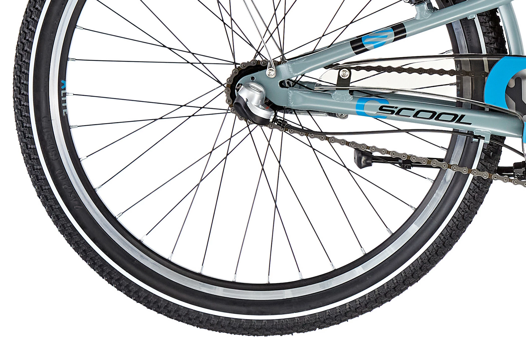 S'COOL S'cool XXlite Alloy 24 3-S Børn, Grå - Billede 7