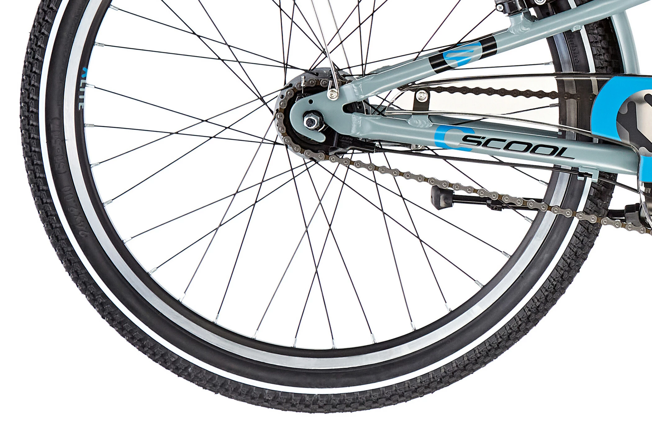 S'COOL S'cool XXlite Alloy 24 7-S Børn, Grå - Billede 7