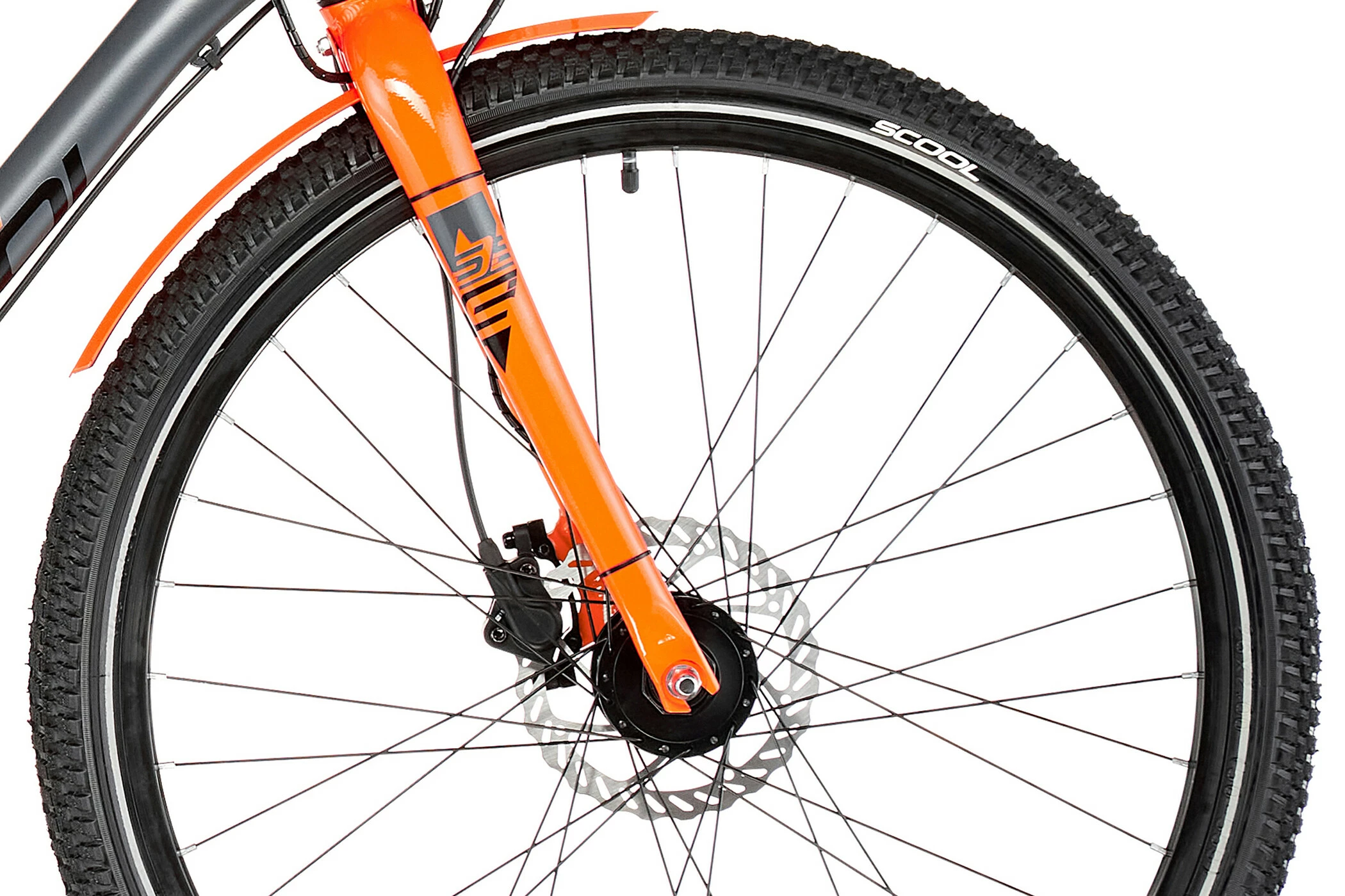 S'COOL S'cool XXlite EVO Disc 26 8-S Børn, Grå/orange - Billede 4