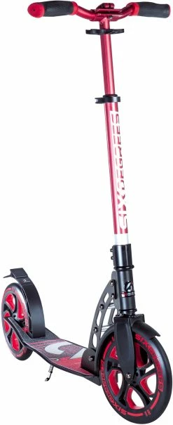 SIX DEGREES Aluminium L&oslash;behjul 230/215 Mm B&oslash;rn, R&oslash;d/sort