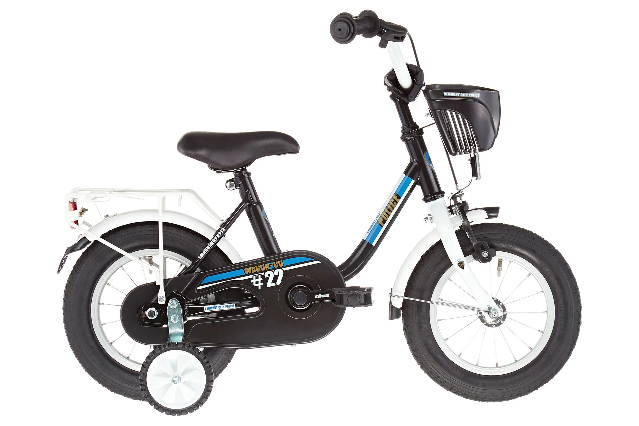 Vermont City Police 12" Børn, Sort - Billede 2