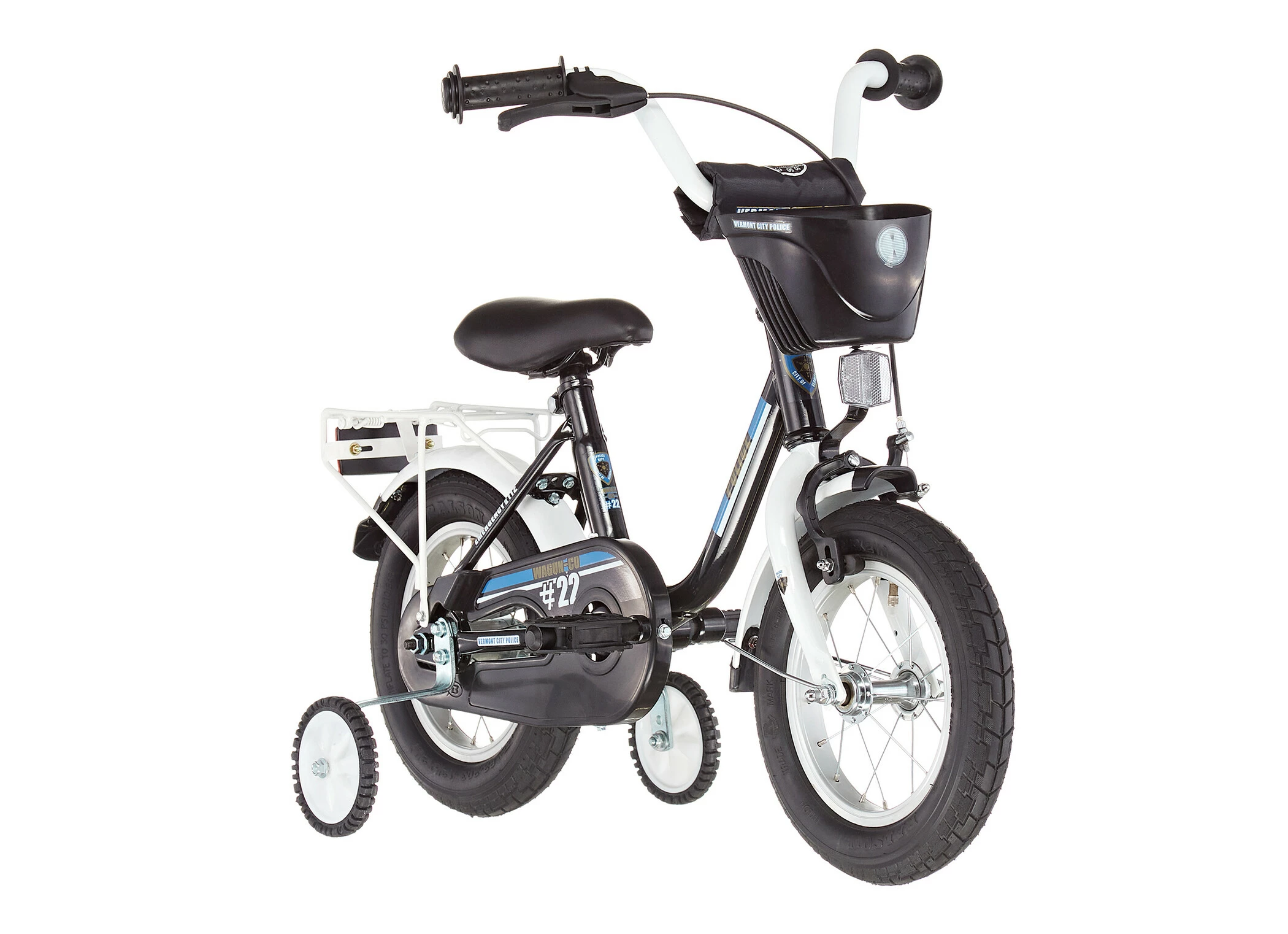 Vermont City Police 12" Børn, Sort